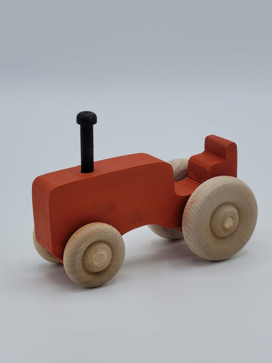 Handmade Wooden Toy Tractor