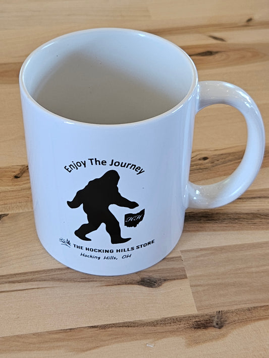Enjoy The Journey Bigfoot Coffee Mug