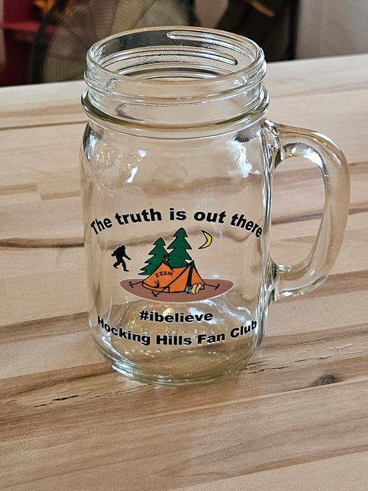 Hocking Hills Fan Club Mason Jars
