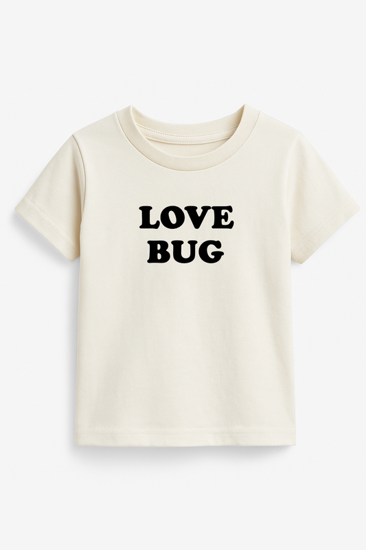Love Bug Organic Kids Graphic T-Shirt Short Sleeve