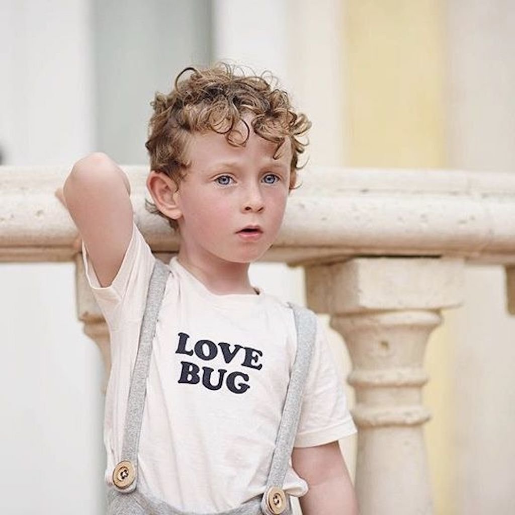 Love Bug Organic Kids Graphic T-Shirt Short Sleeve