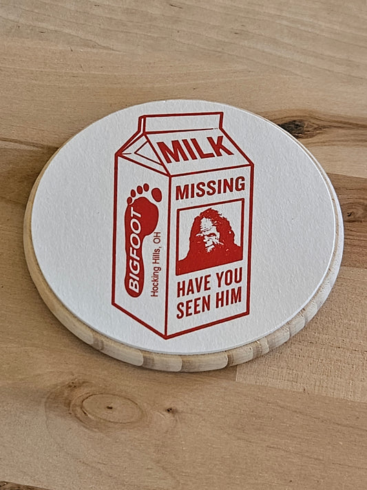 Milk-Jug Bigfoot Coaster