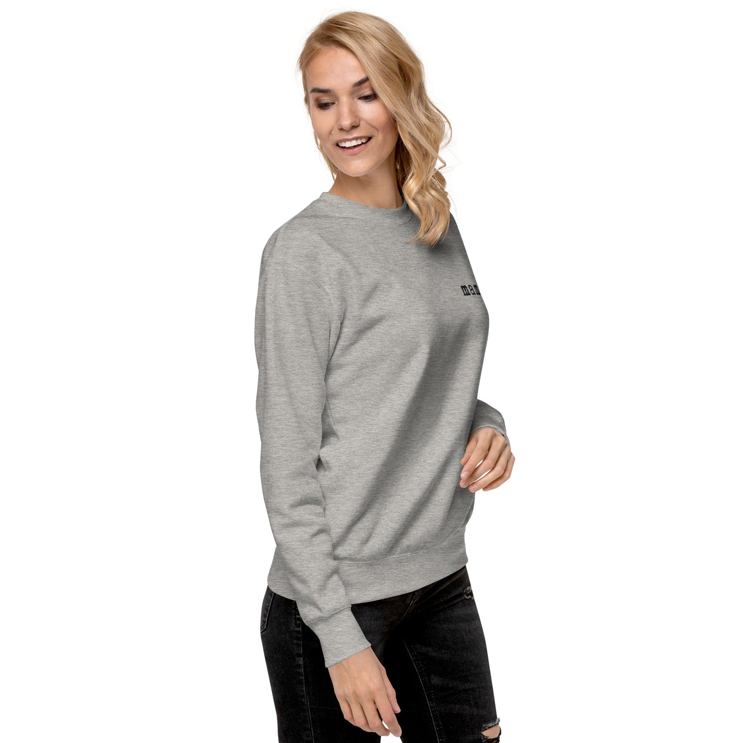 Mama. Embroidered | Premium Adult Sweatshirt