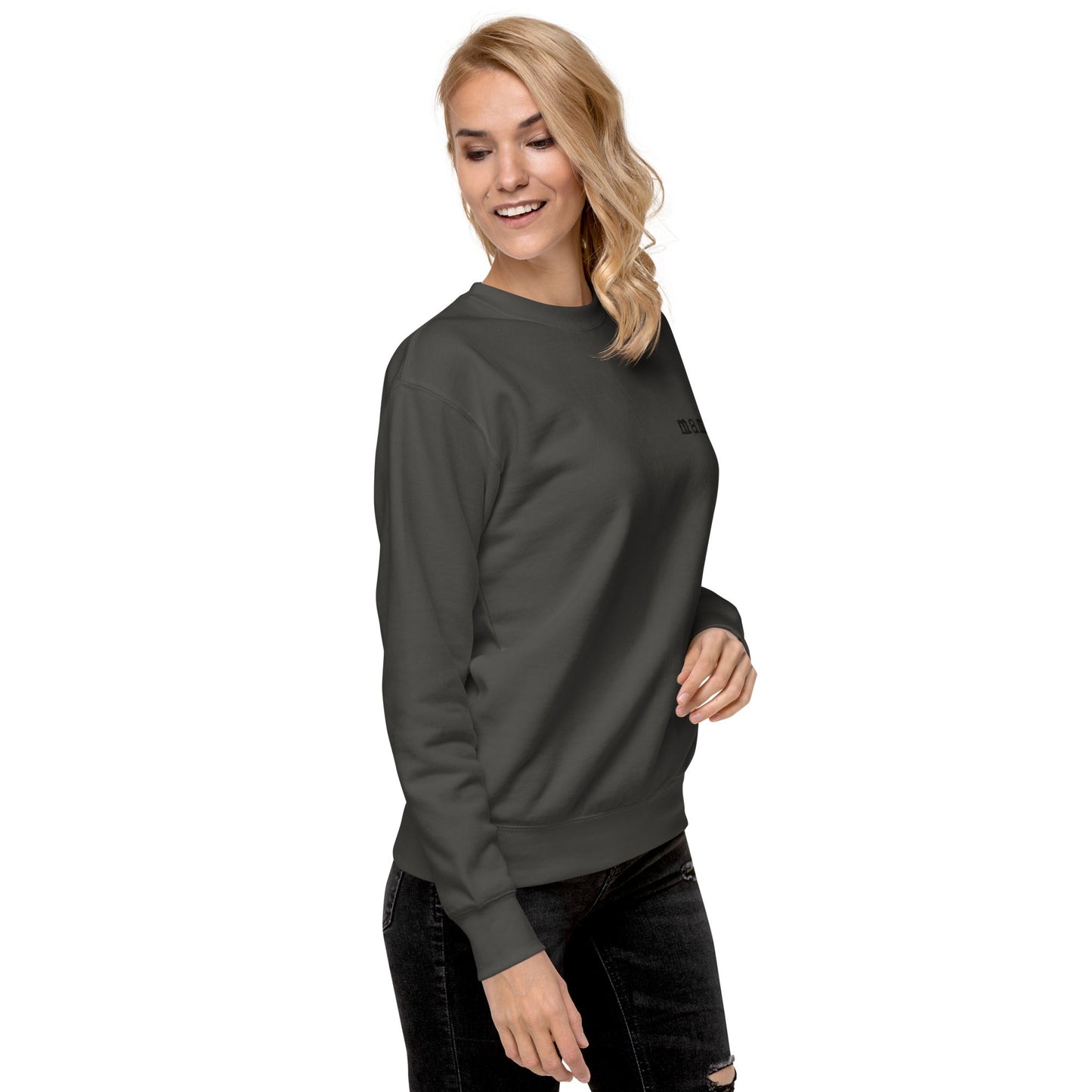 Mama. Embroidered | Premium Adult Sweatshirt