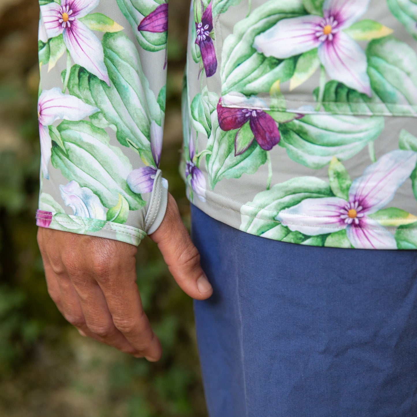 Trillium Print Sun Hoodie