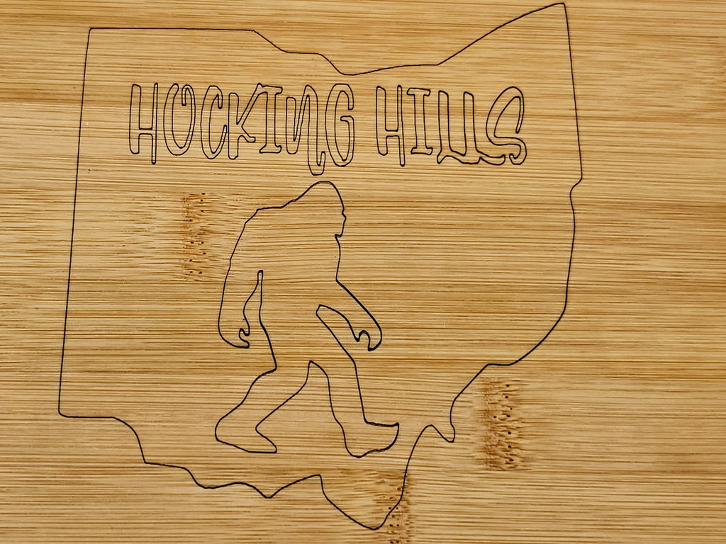 Hocking Hills Ohio Bamboo Cutting Board