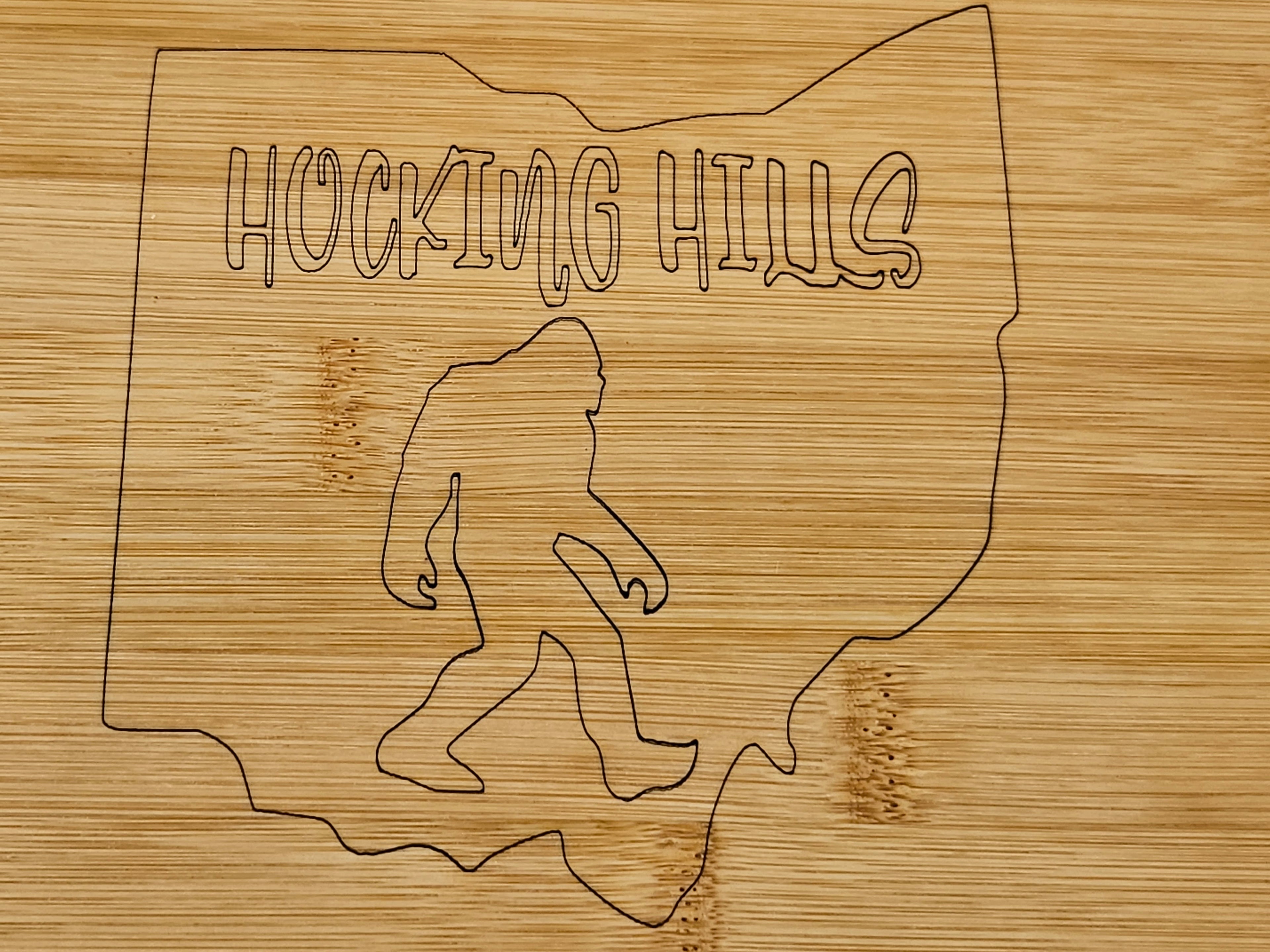 Hocking Hills Ohio Bamboo Cutting Board