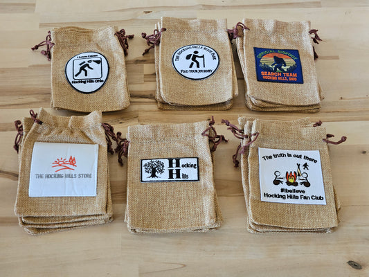 Hocking Hills Small Burlap Gift Bags