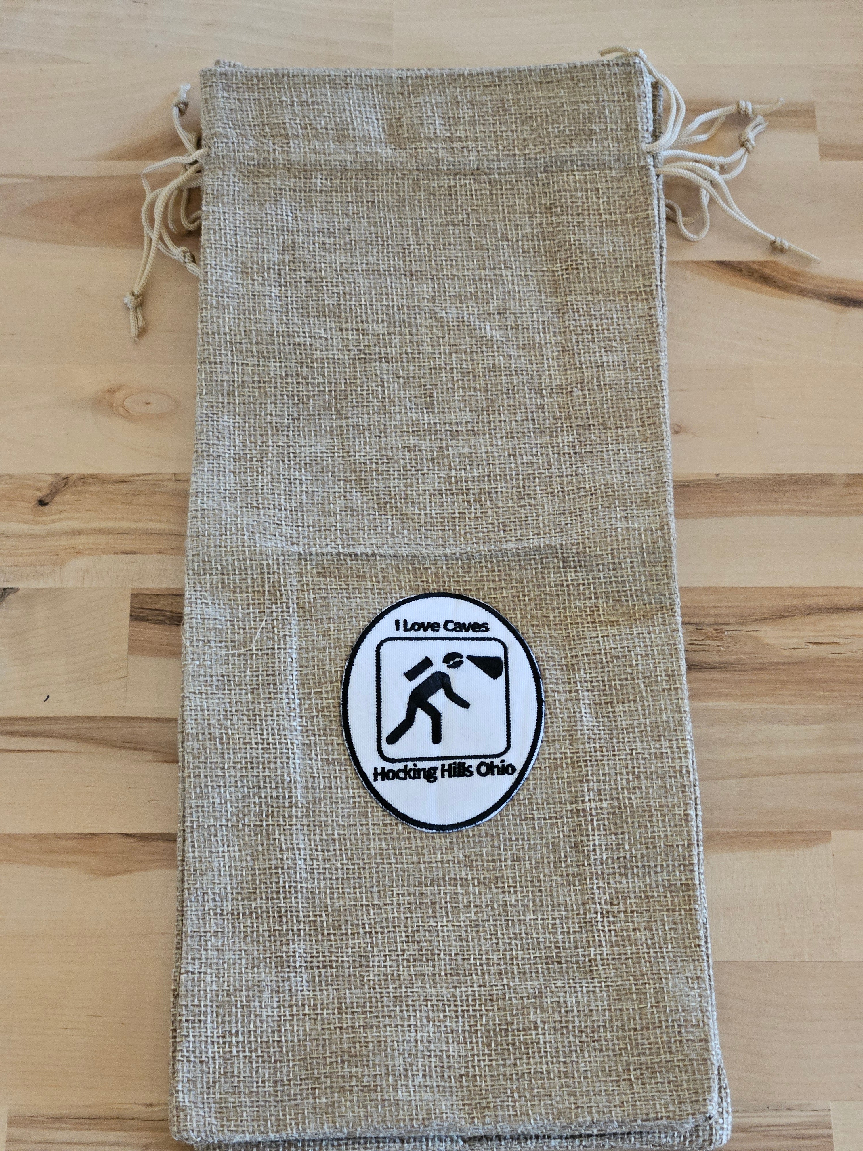 Hocking Hills Ohio Burlap Wine Gift Bag