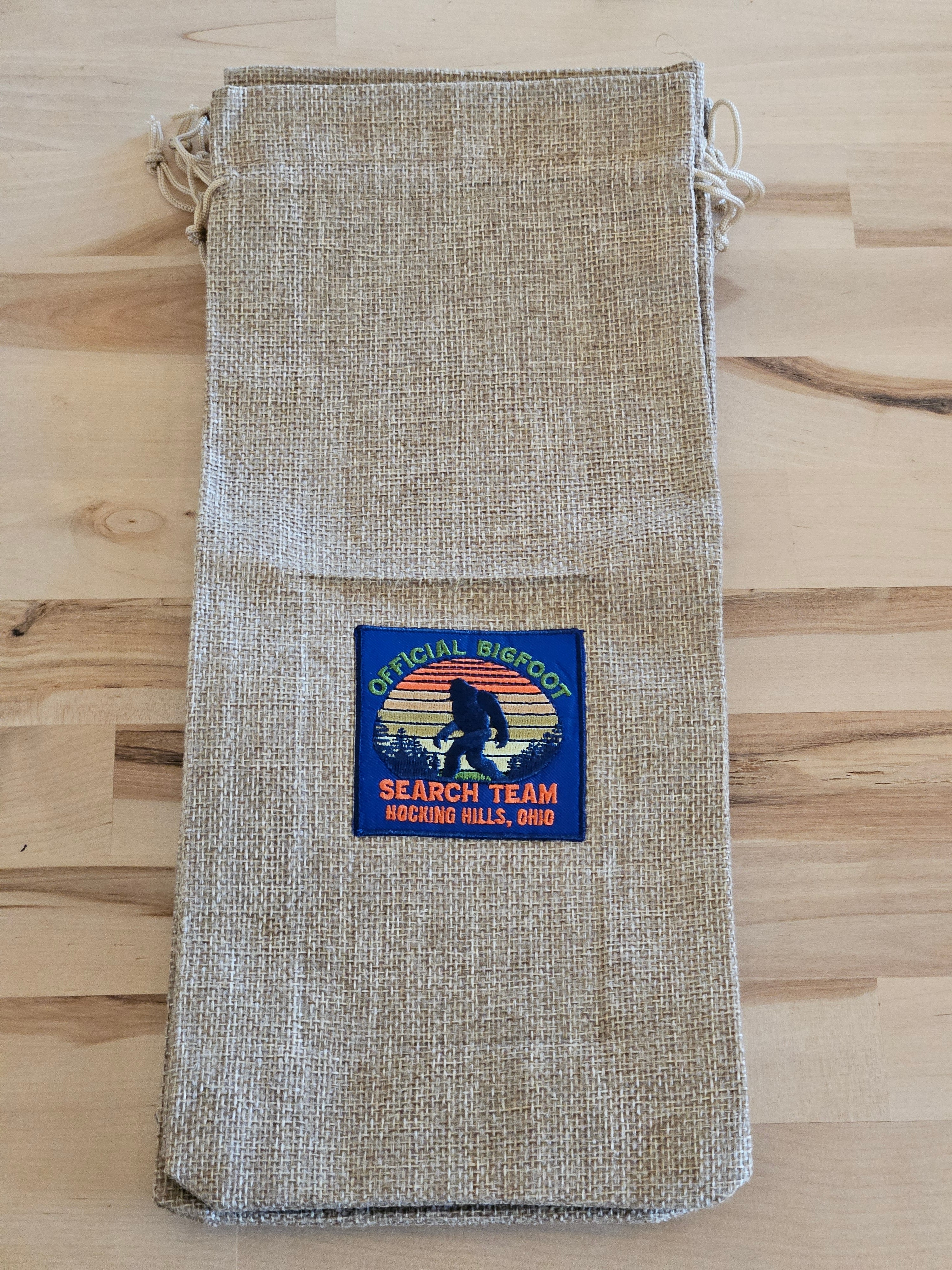 Hocking Hills Ohio Burlap Wine Gift Bag