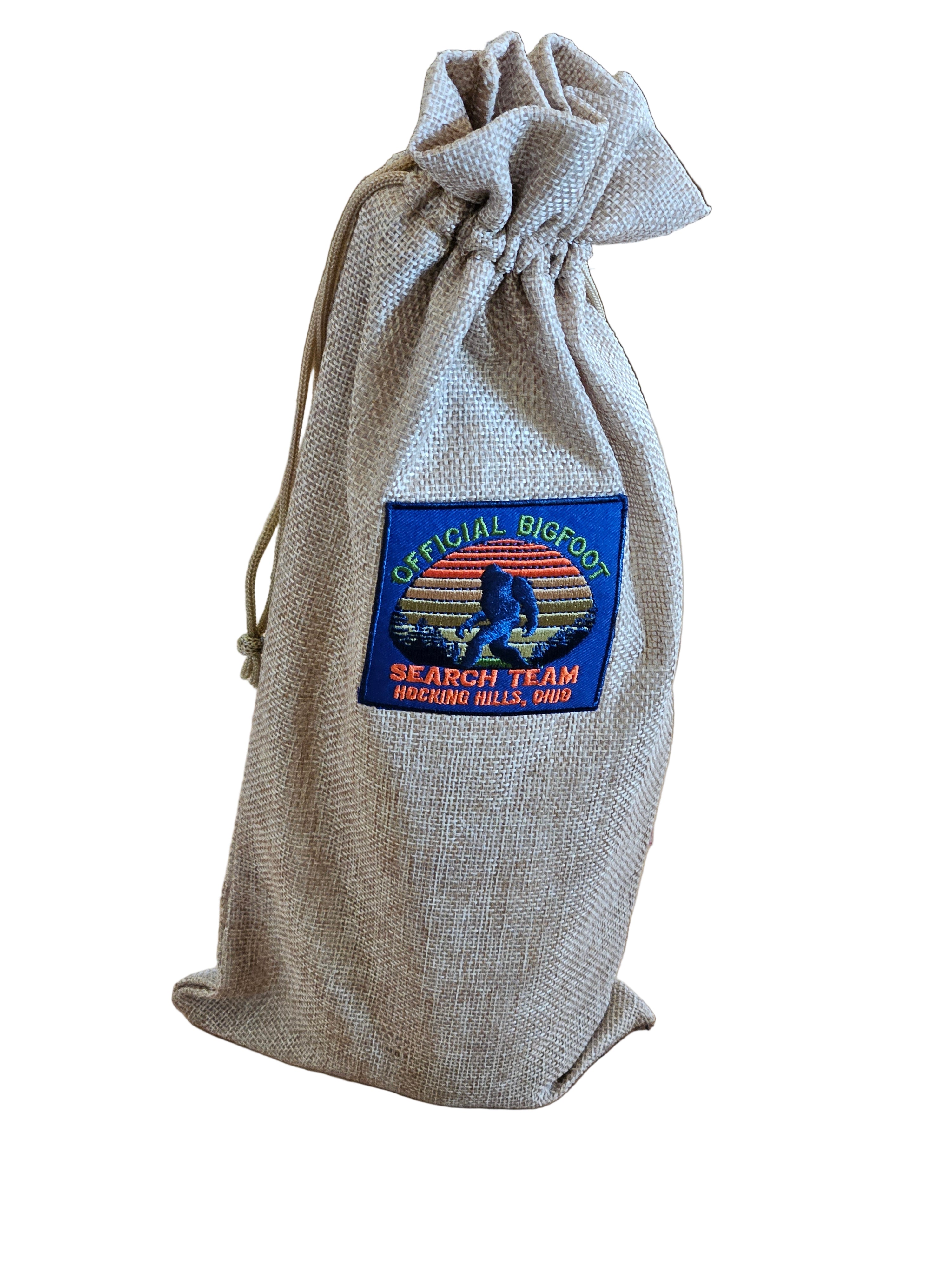 Hocking Hills Ohio Burlap Wine Gift Bag