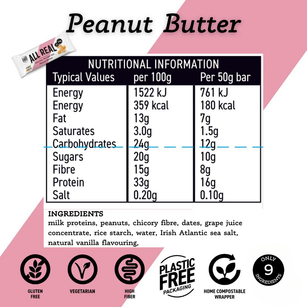 Peanut Butter Protein Bar 50g x 12 bars