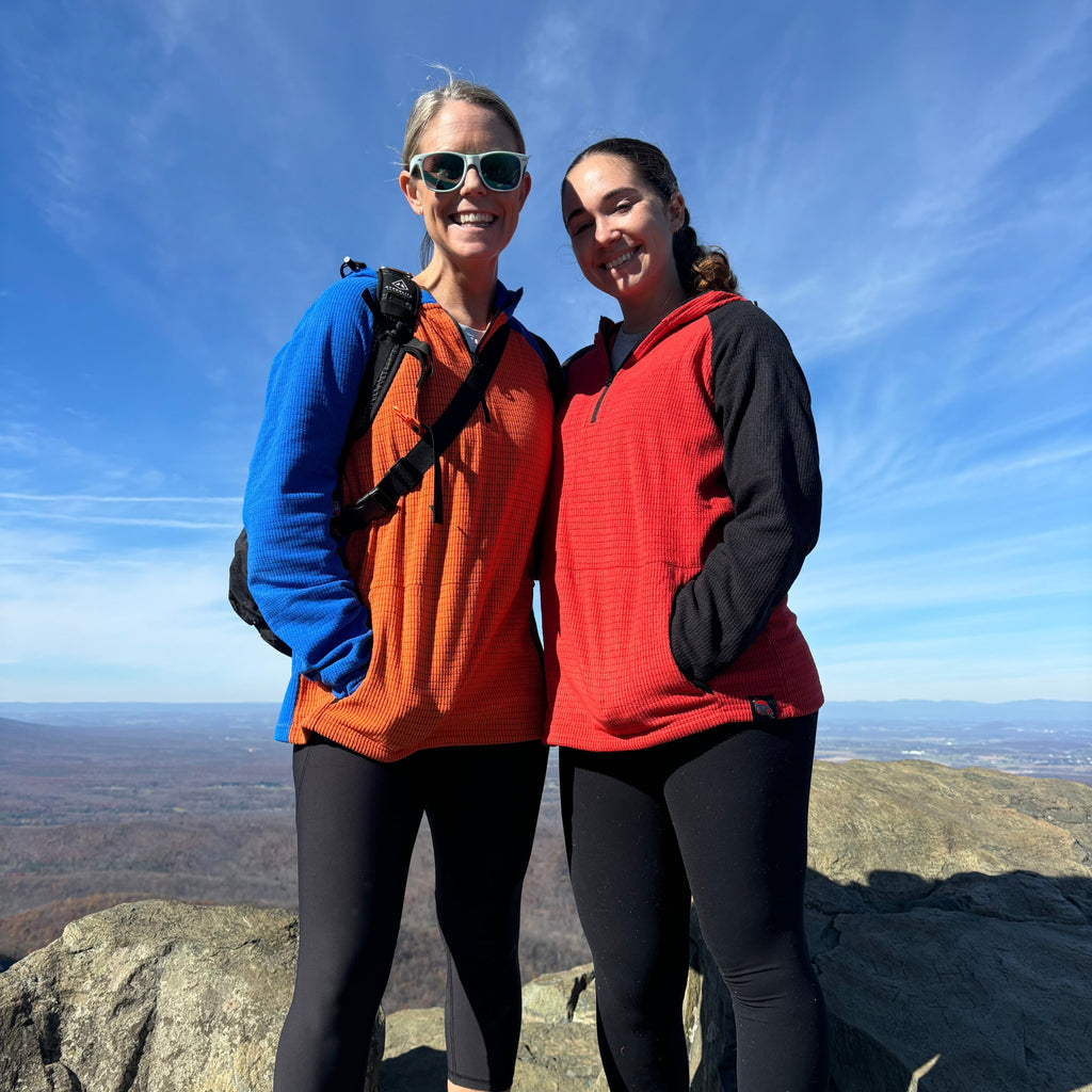 Scarlet Tanager Grid Fleece Pullover