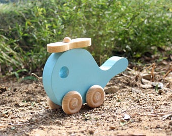 Handmade Wooden Toy Helicopter