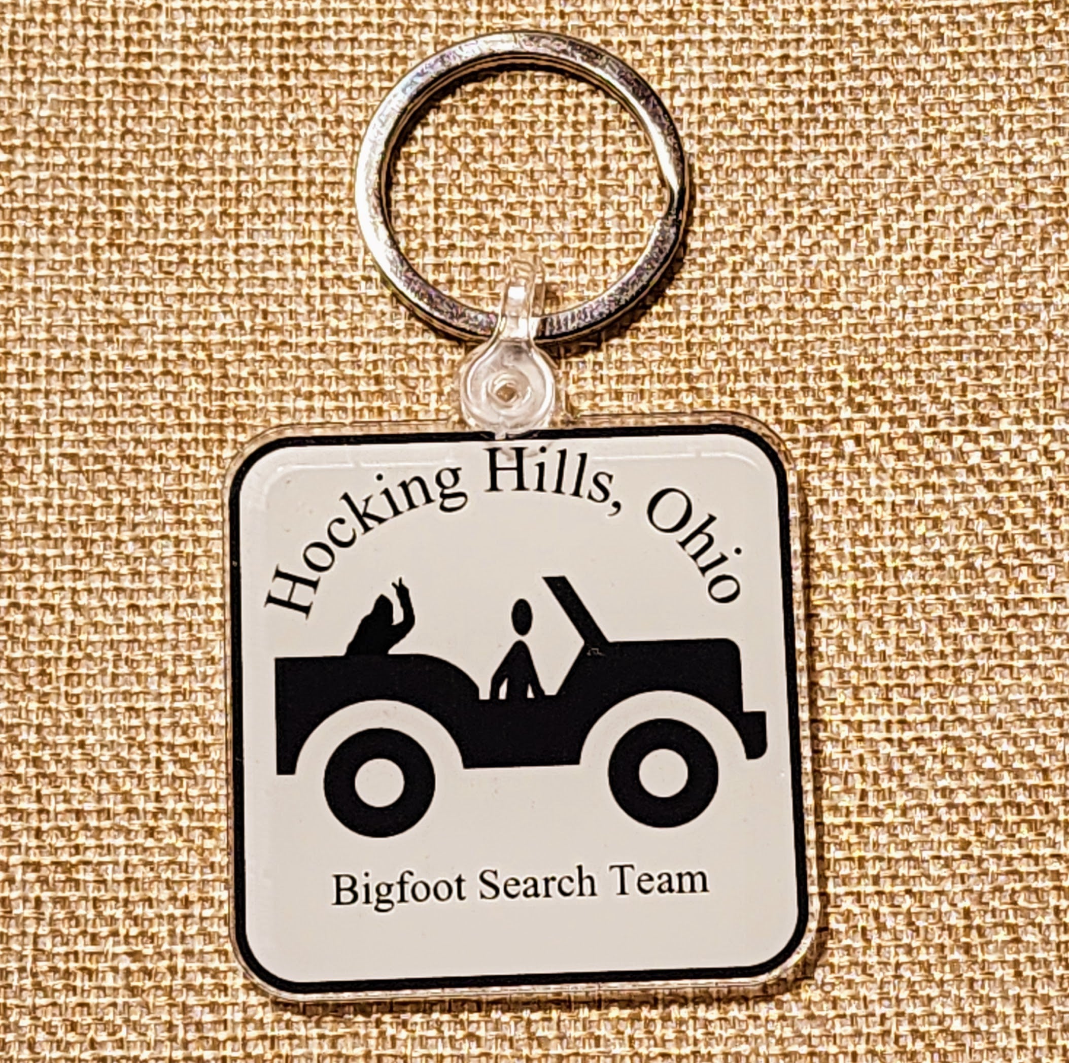 Jeep Bigfoot Search Team Keychain