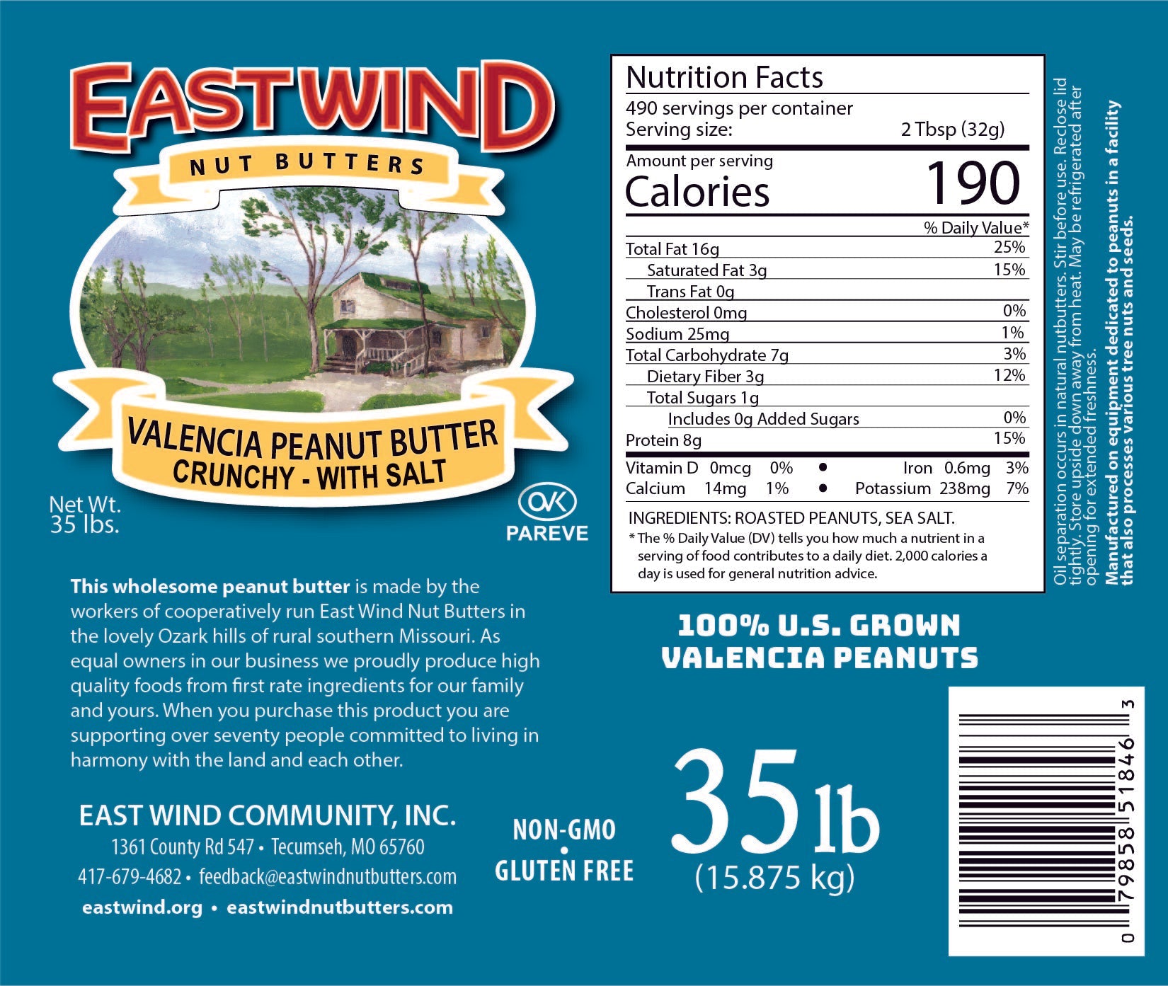 Valencia Peanut Butter- 2 Ingredients or less