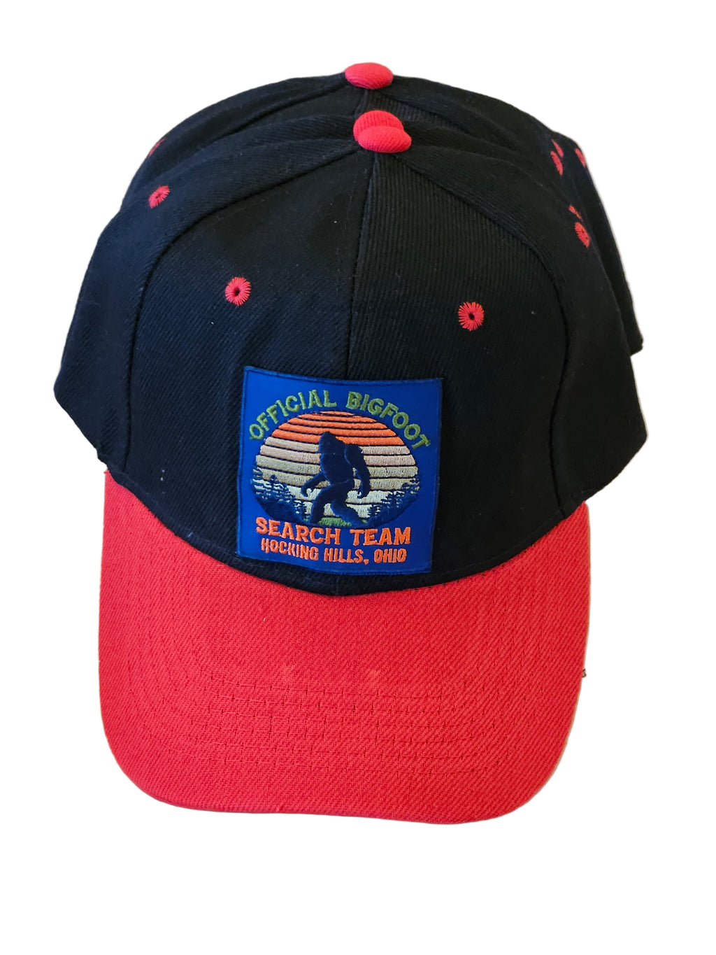 Red-Black Hocking Hills Bigfoot Search Team Hat