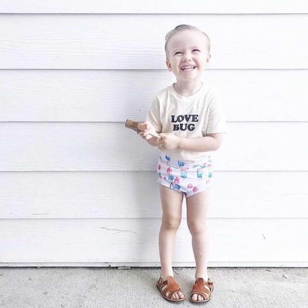 Love Bug Organic Kids Graphic T-Shirt Short Sleeve