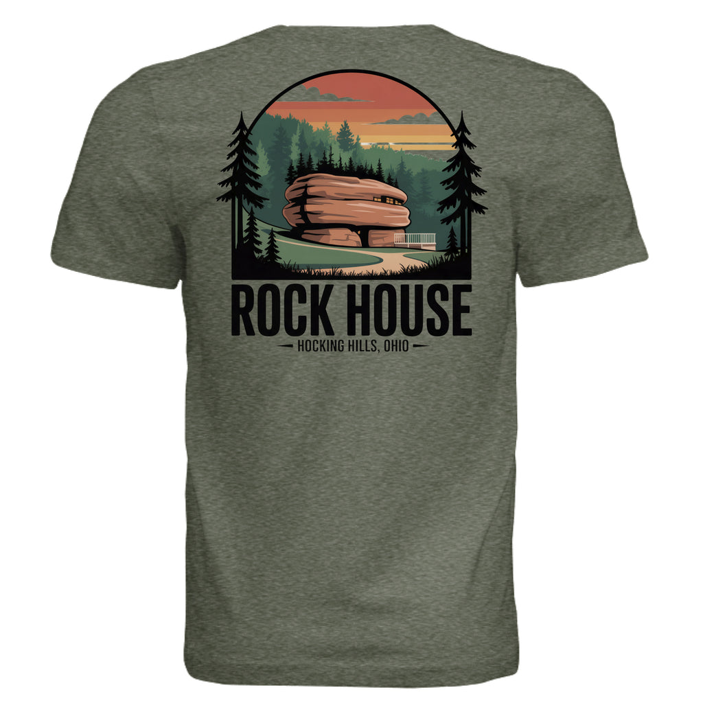 Military Green Triblend - BACK