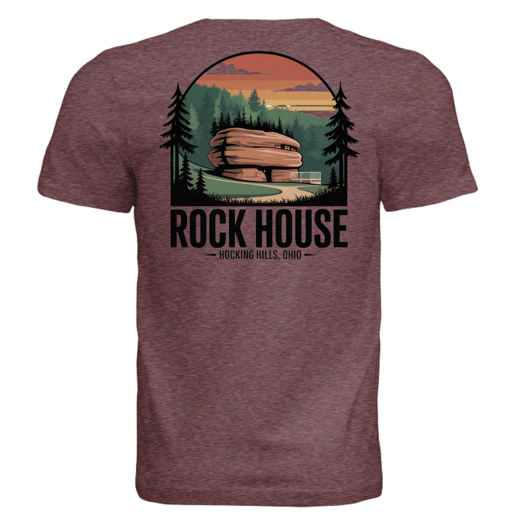 MAROON TRIBLEND - BACK