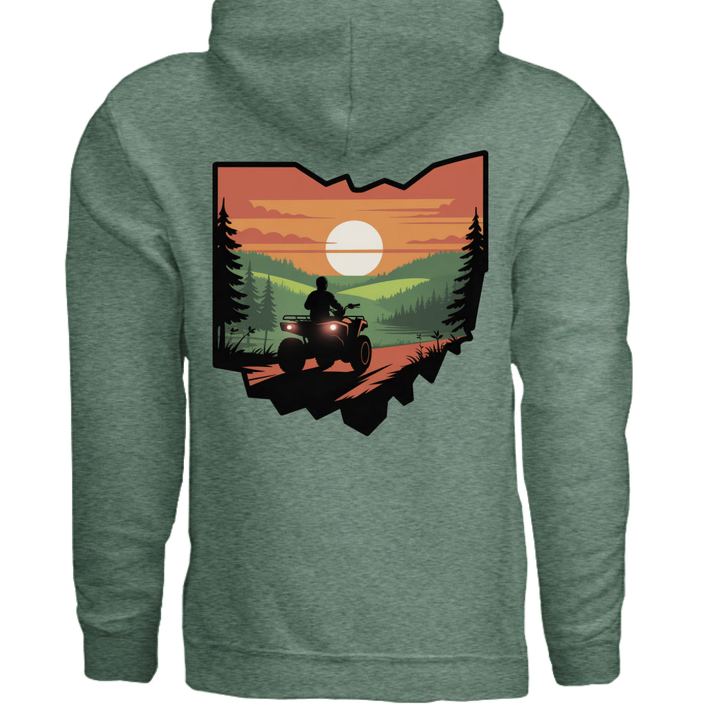 Heather Sport Dark Green - BACK