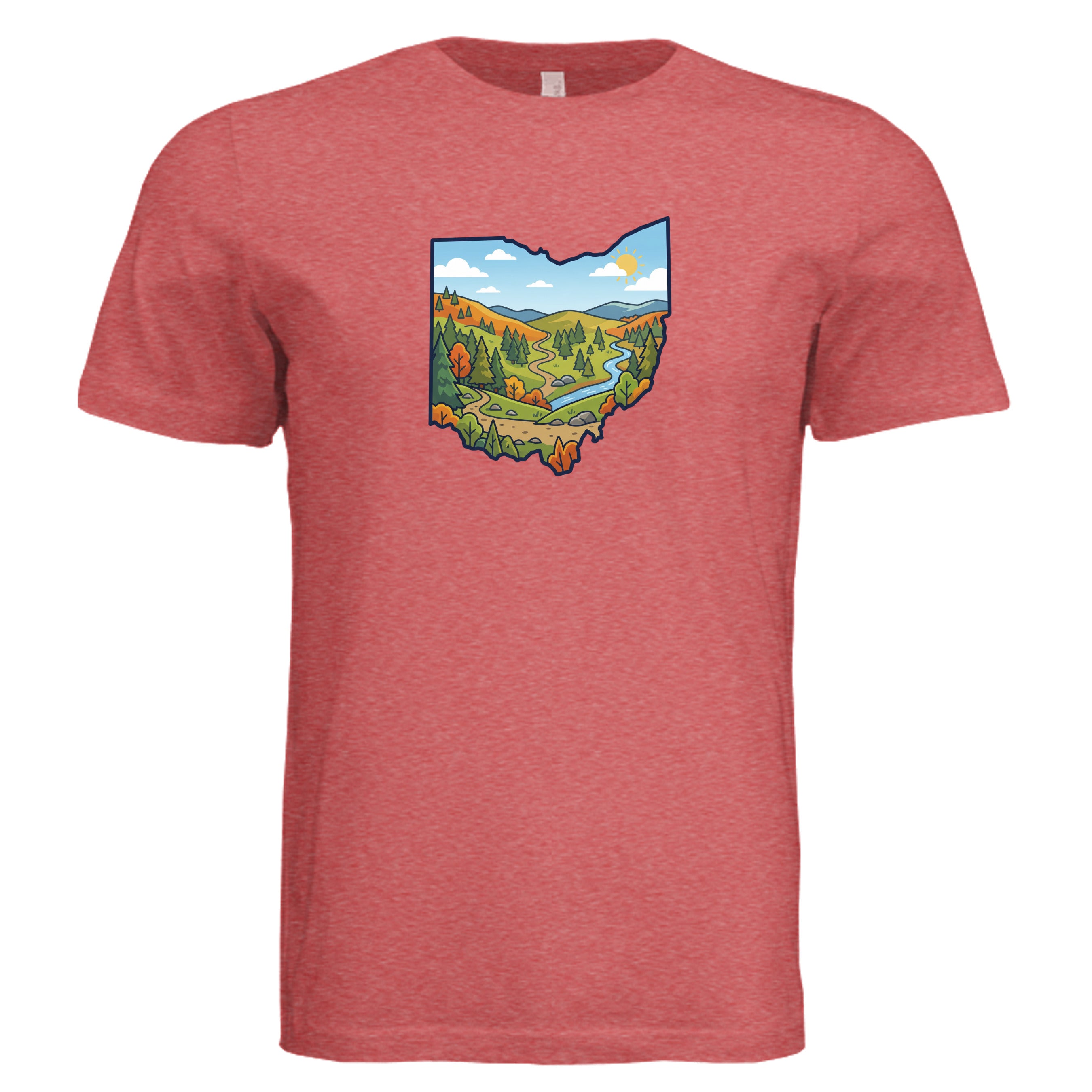 RED TRIBLEND - 3413C - FRONT