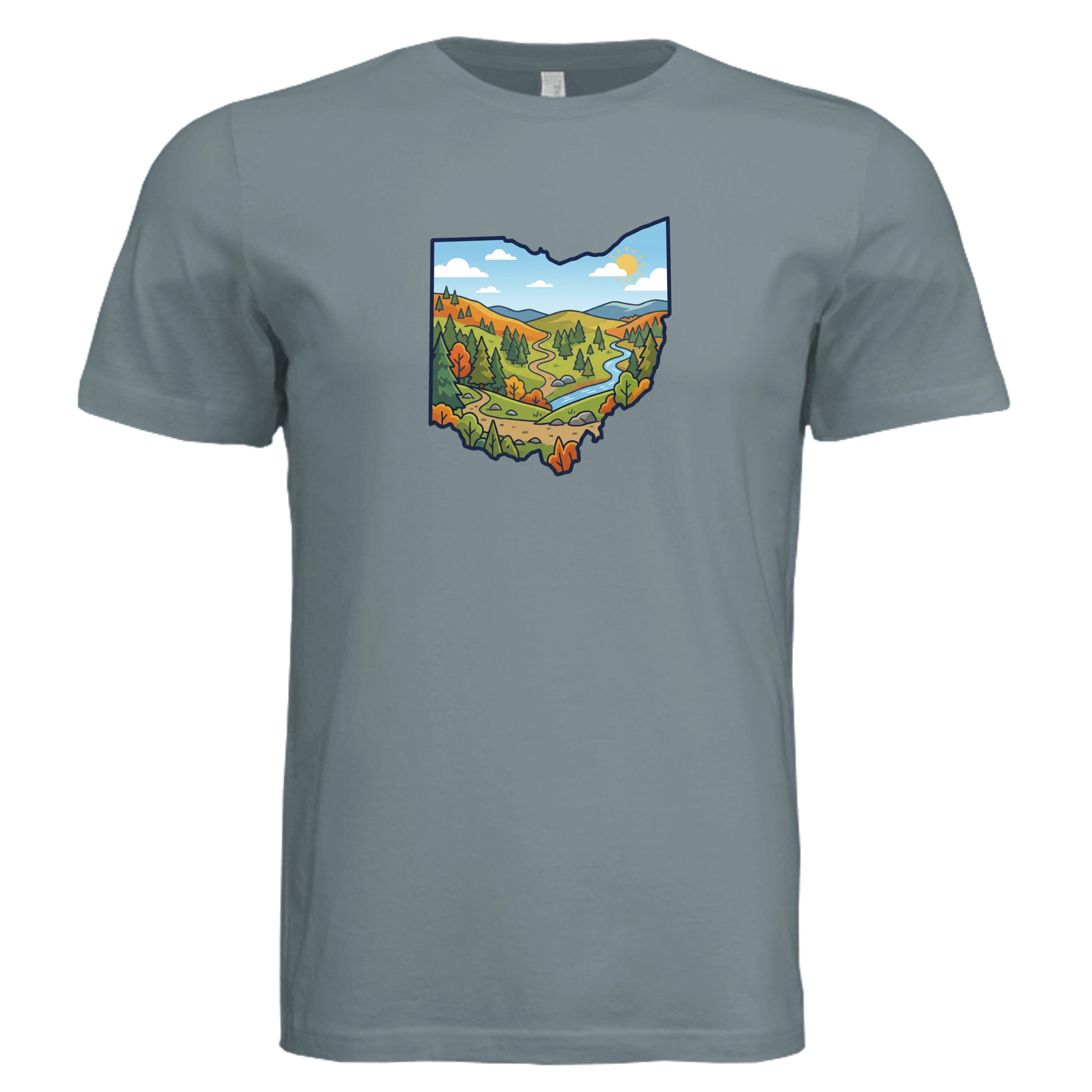 Blue Storm Triblend - 3413C - FRONT