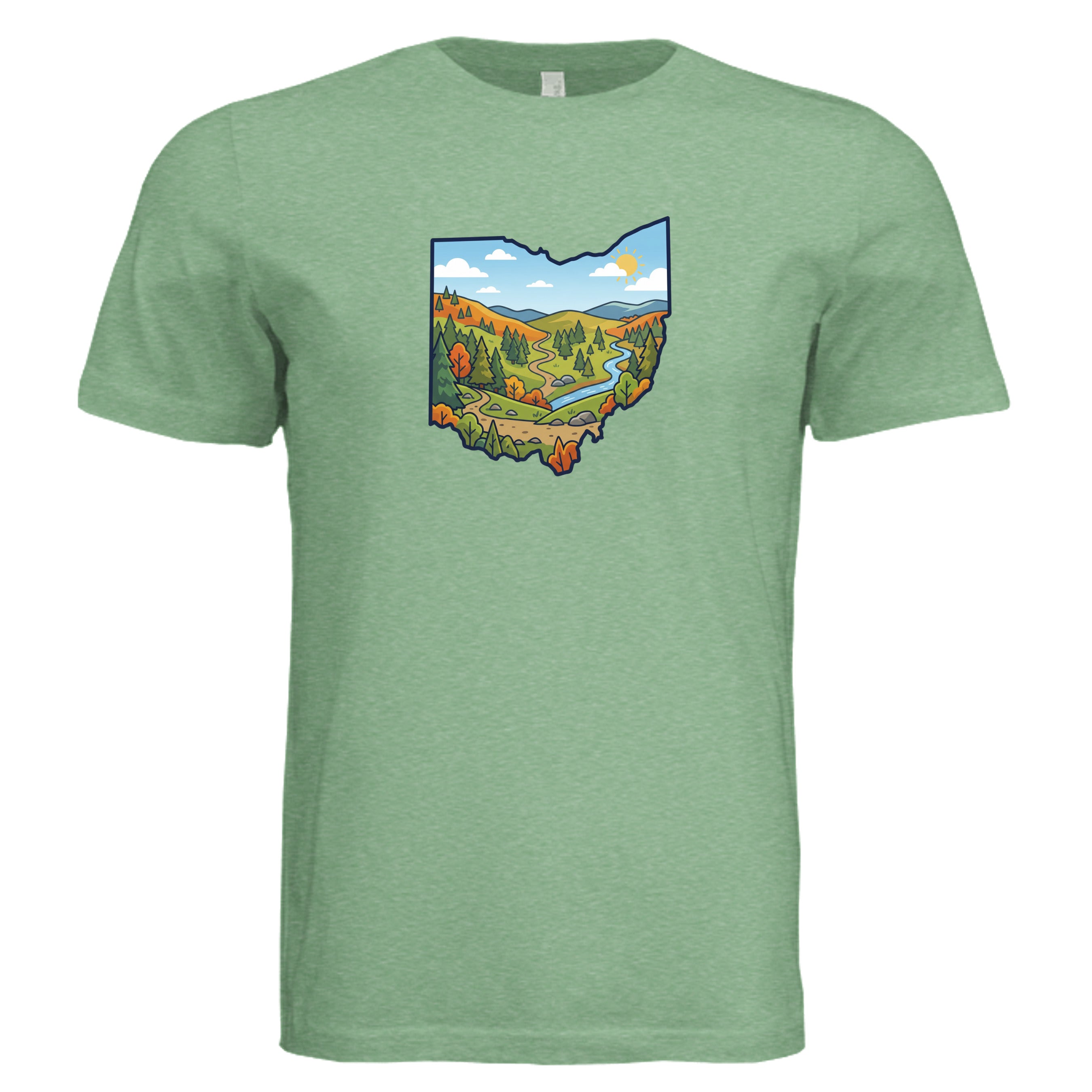 GREEN TRIBLEND - 3413C - FRONT