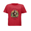 The Hocking Hills Store red youth t-shirt with a Bigfoot graphic and