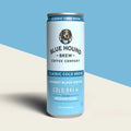 The Hocking Hills Store Blue Hound Brew Classic Cold Brew unsweetened black coffee can, medium-dark roast.