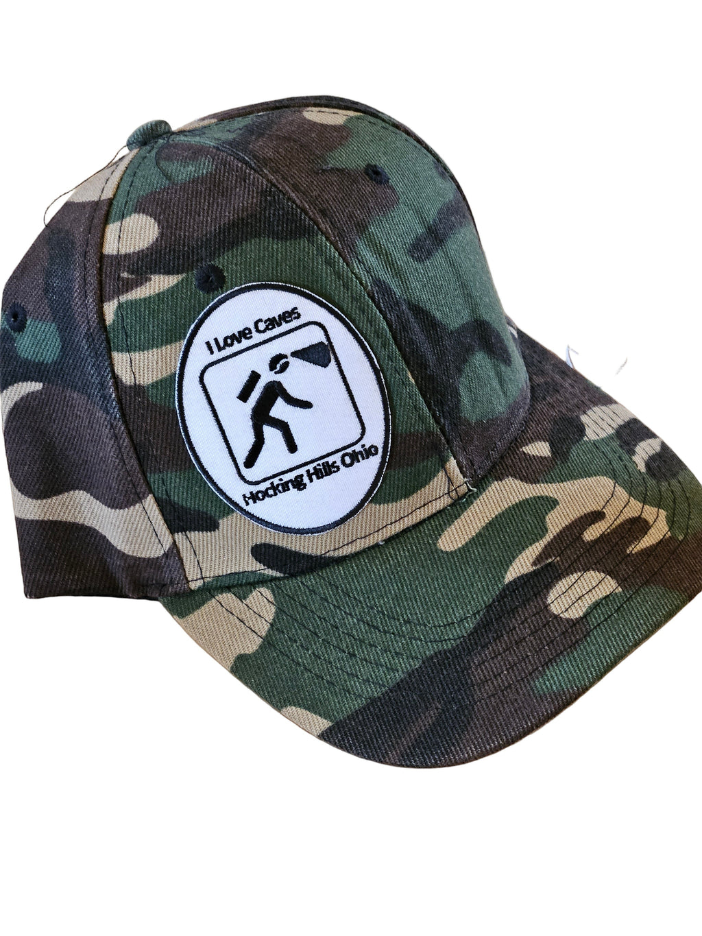 The Hocking Hills Store camo baseball cap with
