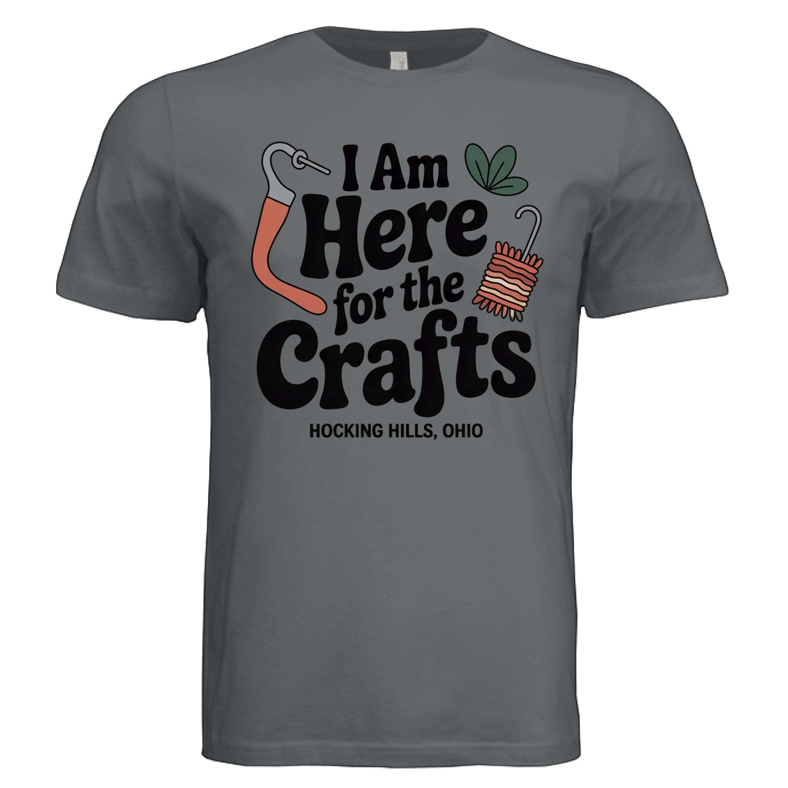 The Hocking Hills Store charcoal grey triblend t-shirt with