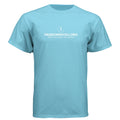 The Hocking Hills Store light blue CVC blend short-sleeve t-shirt with Passioninyou.org logo.