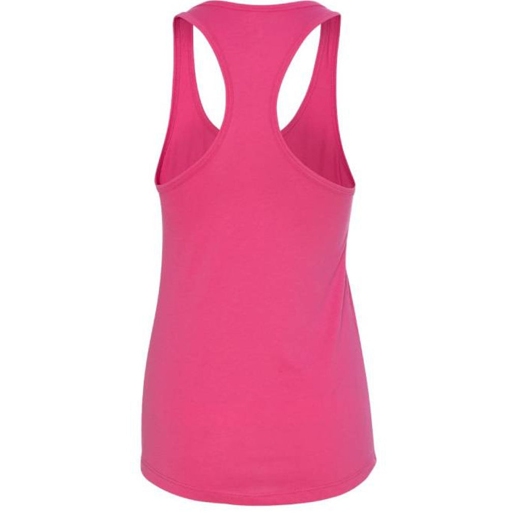 The Hocking Hills Store Here For The Crafts racerback tank top in bright pink lightweight cotton-polyester jersey