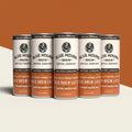 The Hocking Hills Store's Blue Hound Salted Caramel Cold Brew Latte cans, featuring organic milk and cold brew coffee.