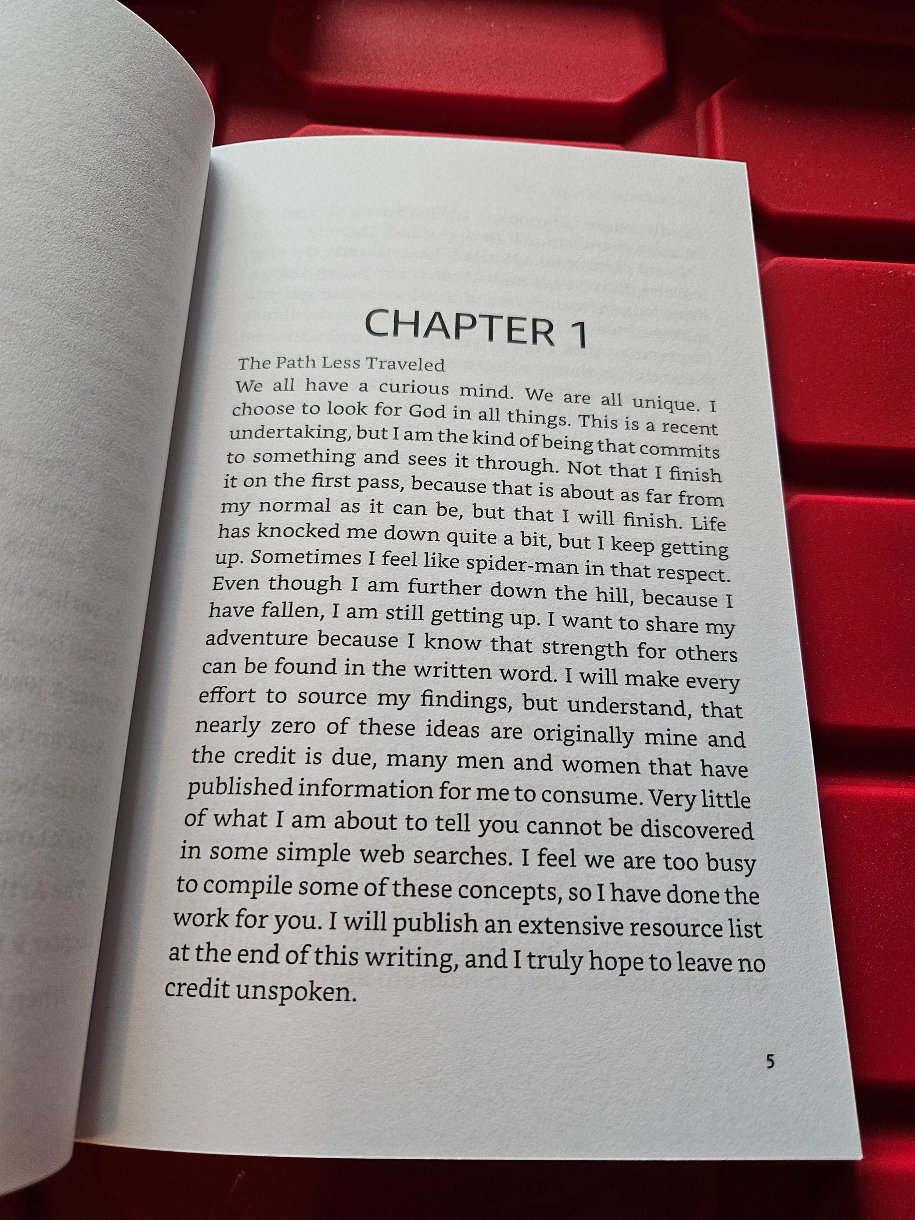 The Hocking Hills Store Will Your Journey Matter: A Guide to Discovery paperback book, Chapter 1.