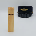 The Hocking Hills Store handmade natural wood toy train whistle with two holes.