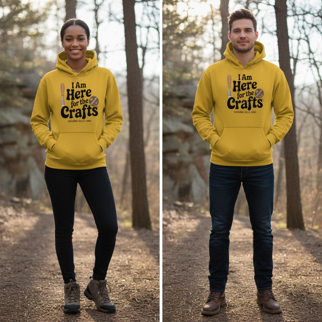 The Hocking Hills Store yellow cotton blend hoodie with