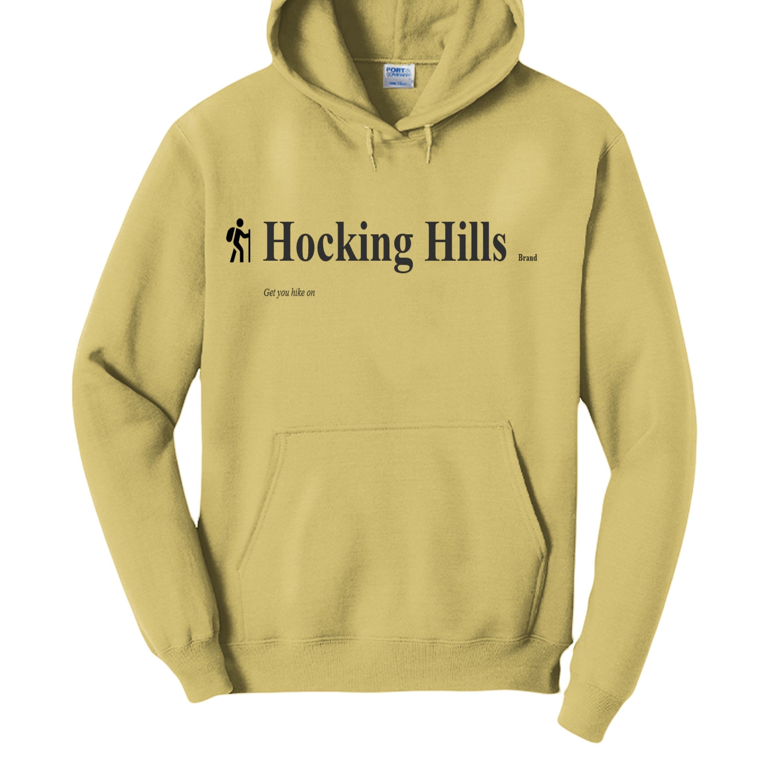 The Hocking Hills Store yellow cotton blend pullover hoodie with