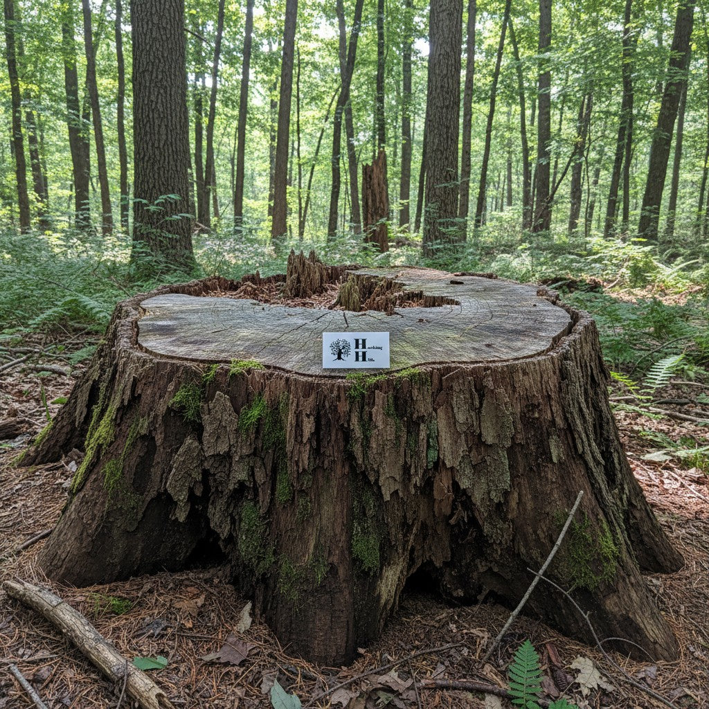 The Hocking Hills Store black and white bumper sticker with a stylized tree and "H Hocking Hills" logo.