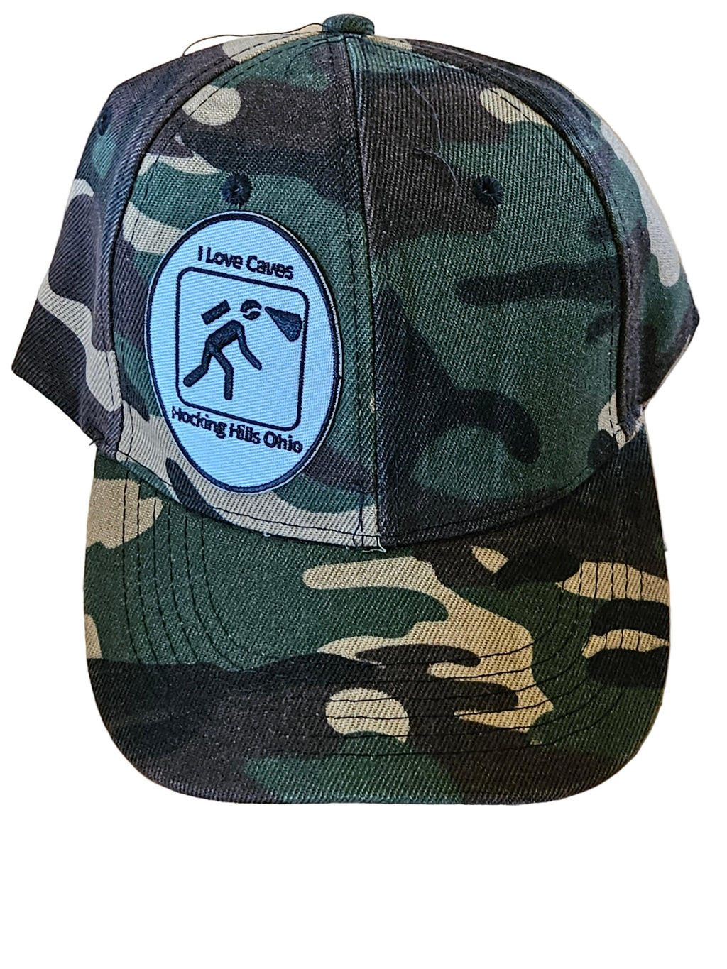 The Hocking Hills Store camo baseball cap with